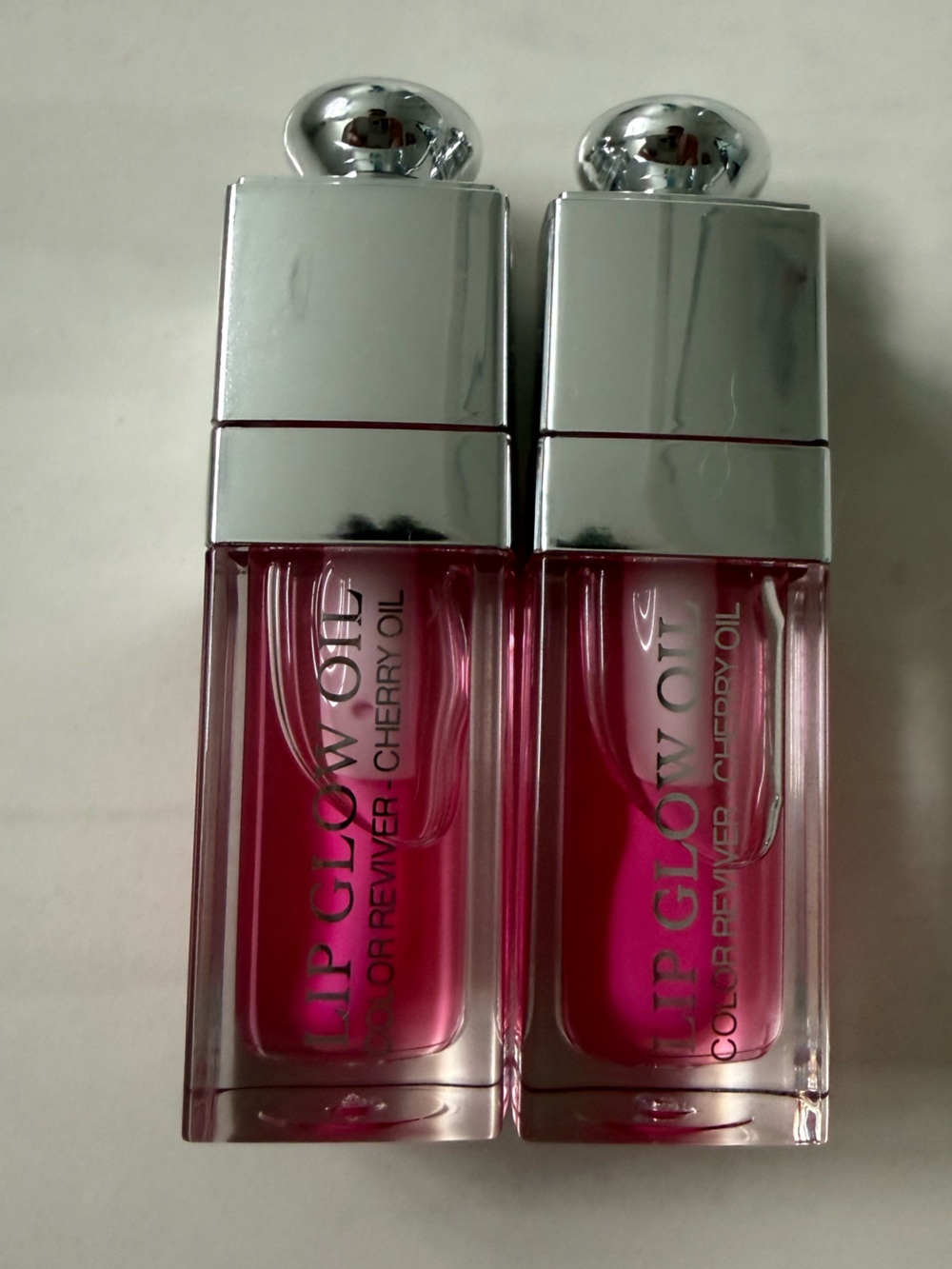 Set of 2: Dior Lip Glow Oil - 007 Raspberry